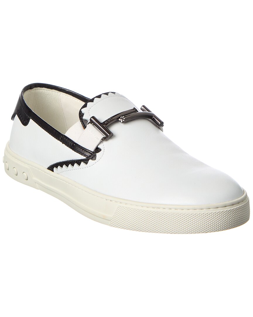 Tod's Leather Slip-on Sneaker In White