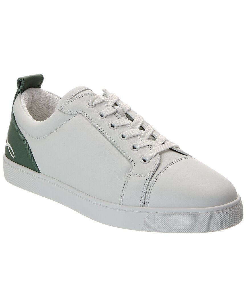 Christian Louboutin Fun Louis Junior Leather Sneaker In White
