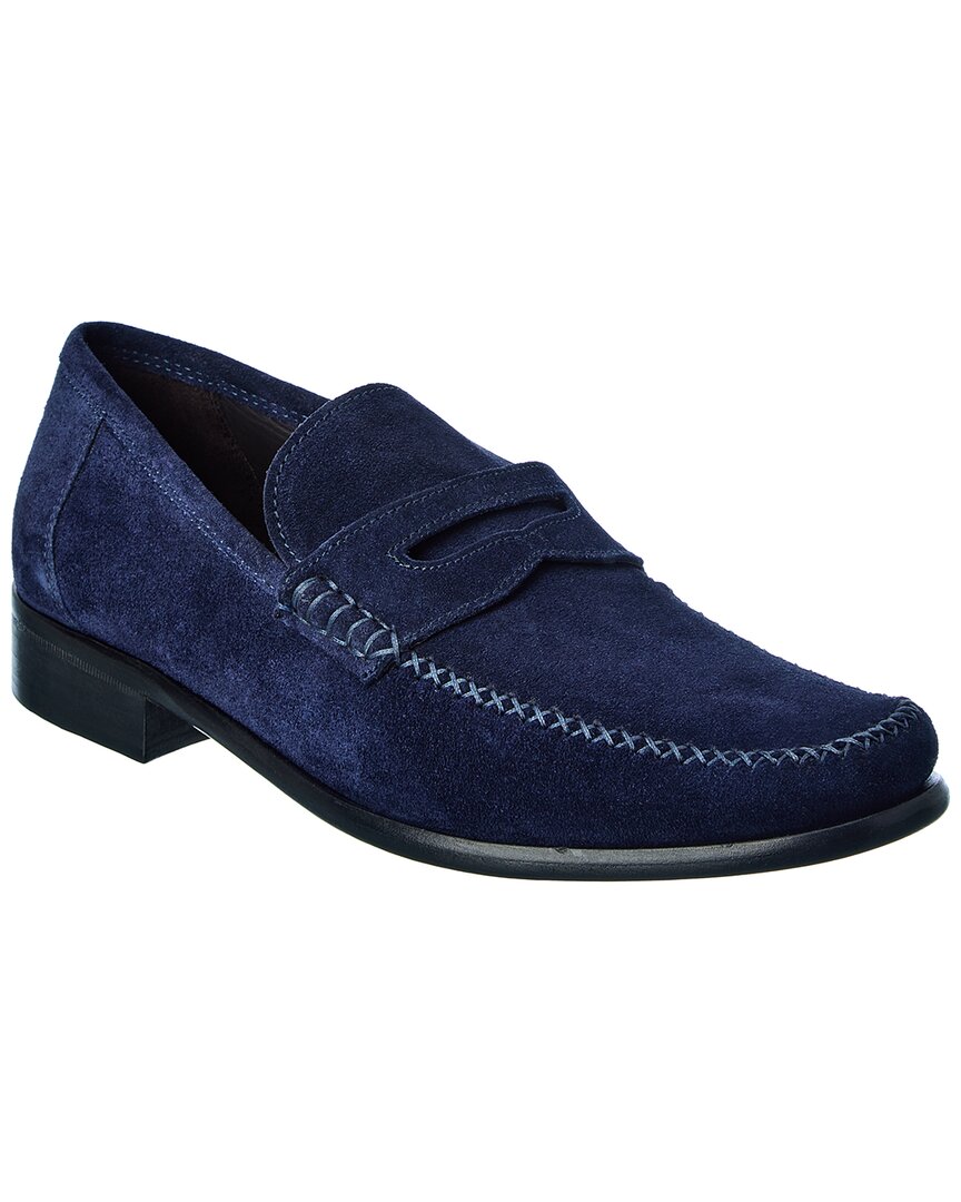 M By Bruno Magli Rho Suede Loafer In Blue