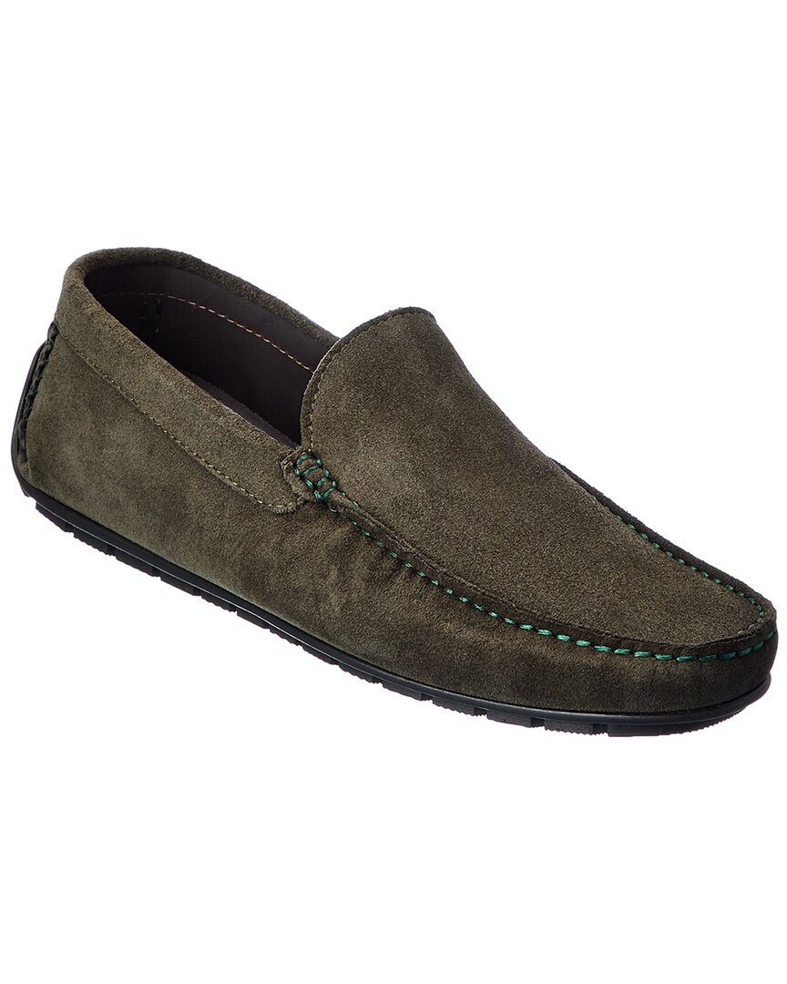 M By Bruno Magli Xeno Suede Loafer In Green