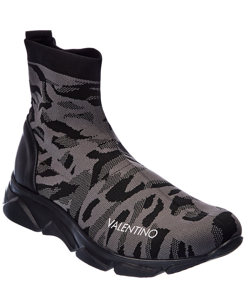 Valentino By Mario Valentino Tom Sock Sneaker In Grey