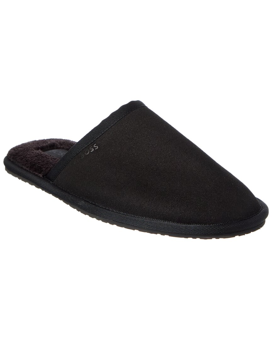 Hugo Boss Home Slipper In Black