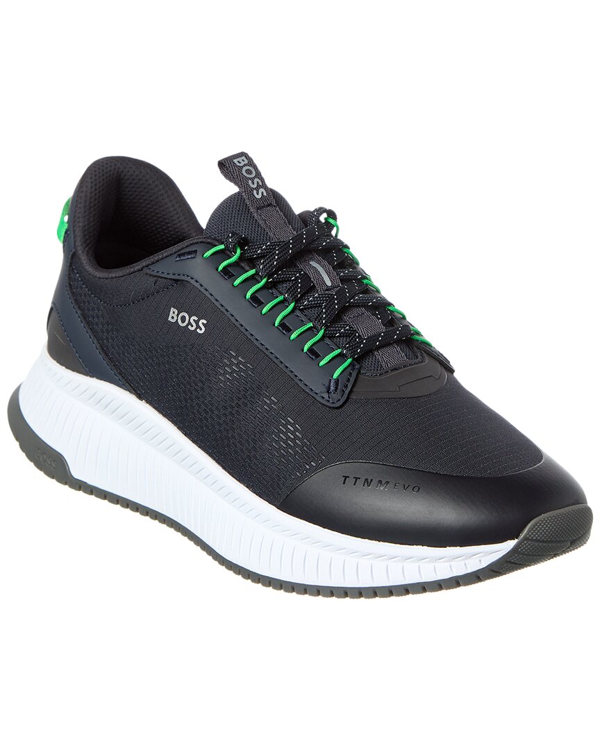Hugo Boss Boss Evo Runn Sneaker In Blue