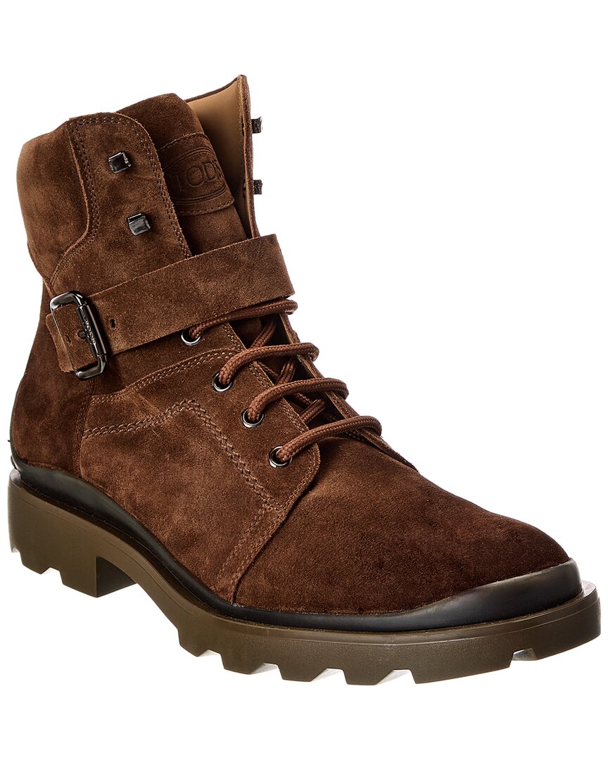 Tod's Suede Boot In Brown