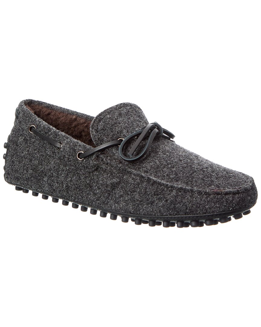 Tod's Flannel Loafer In Gray