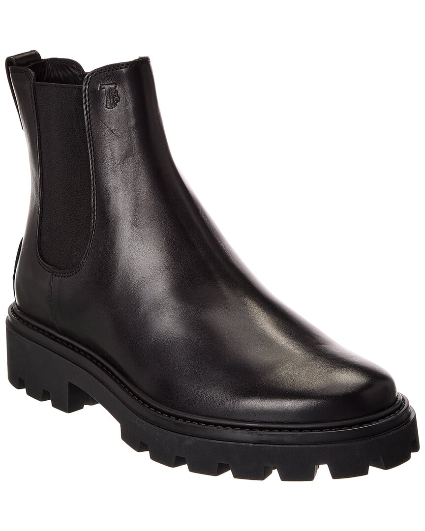 Tod's Leather Boot In Black