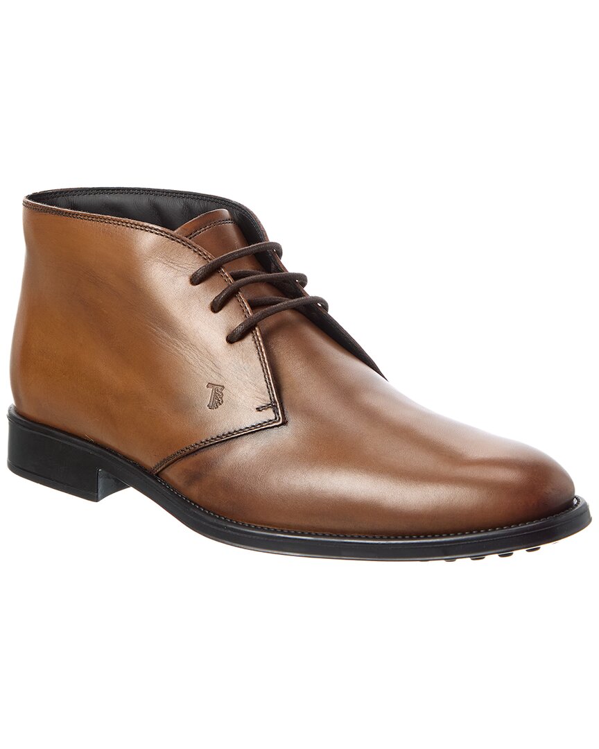 Tod's Leather Boot In Brown