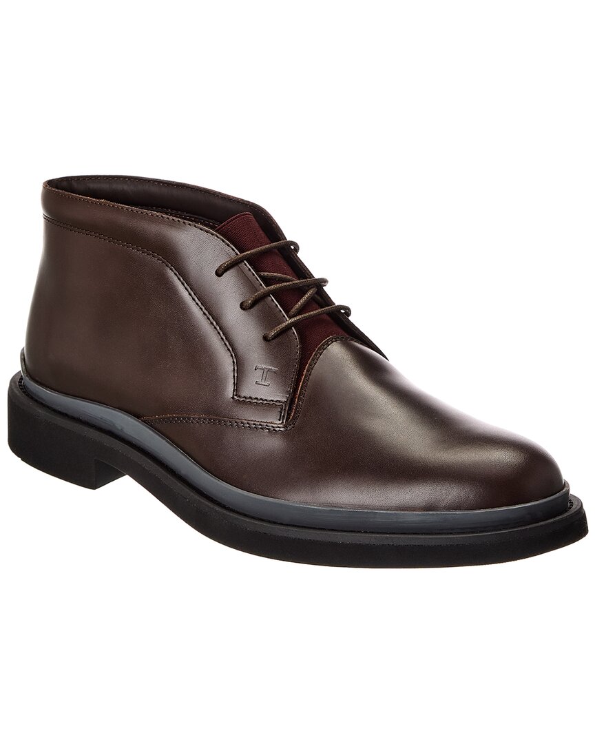 Tod's Leather Boot In Brown