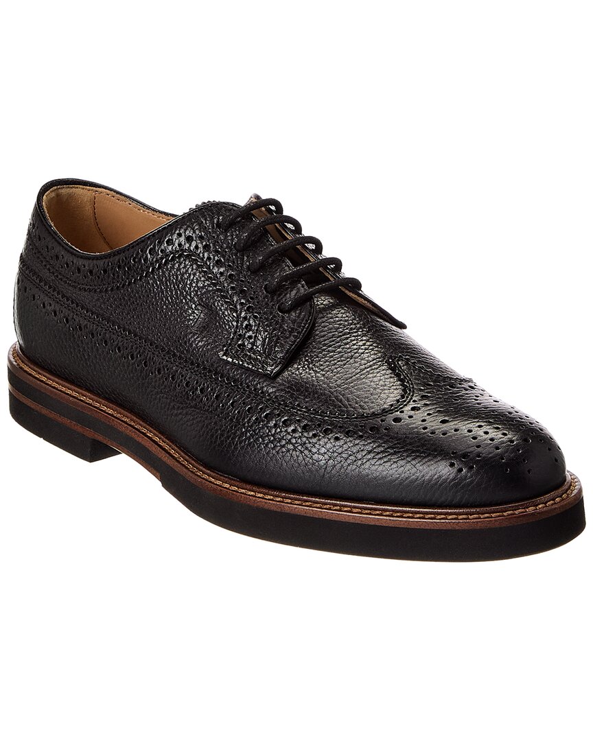 Tod's Leather Derby In Black