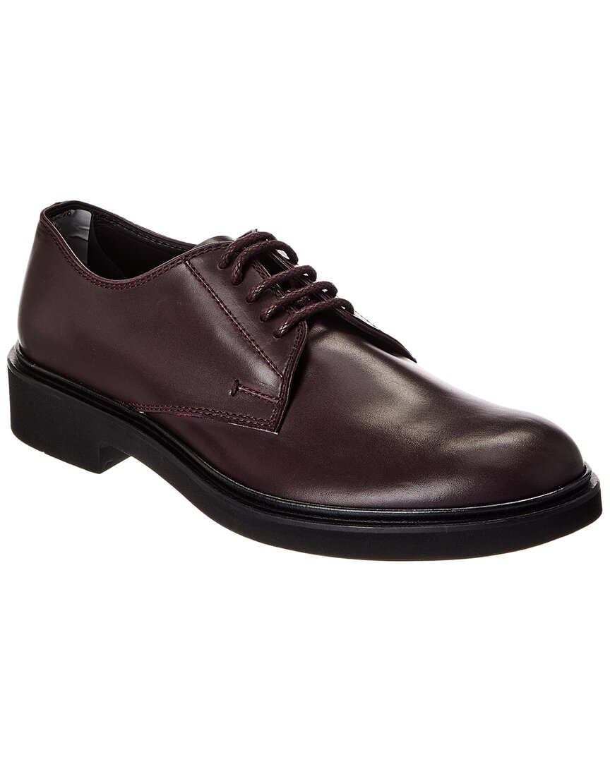 Tod's Leather Derby In Brown