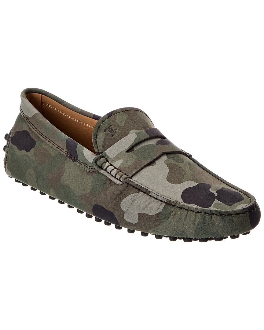 Tod's Leather Loafer In Green