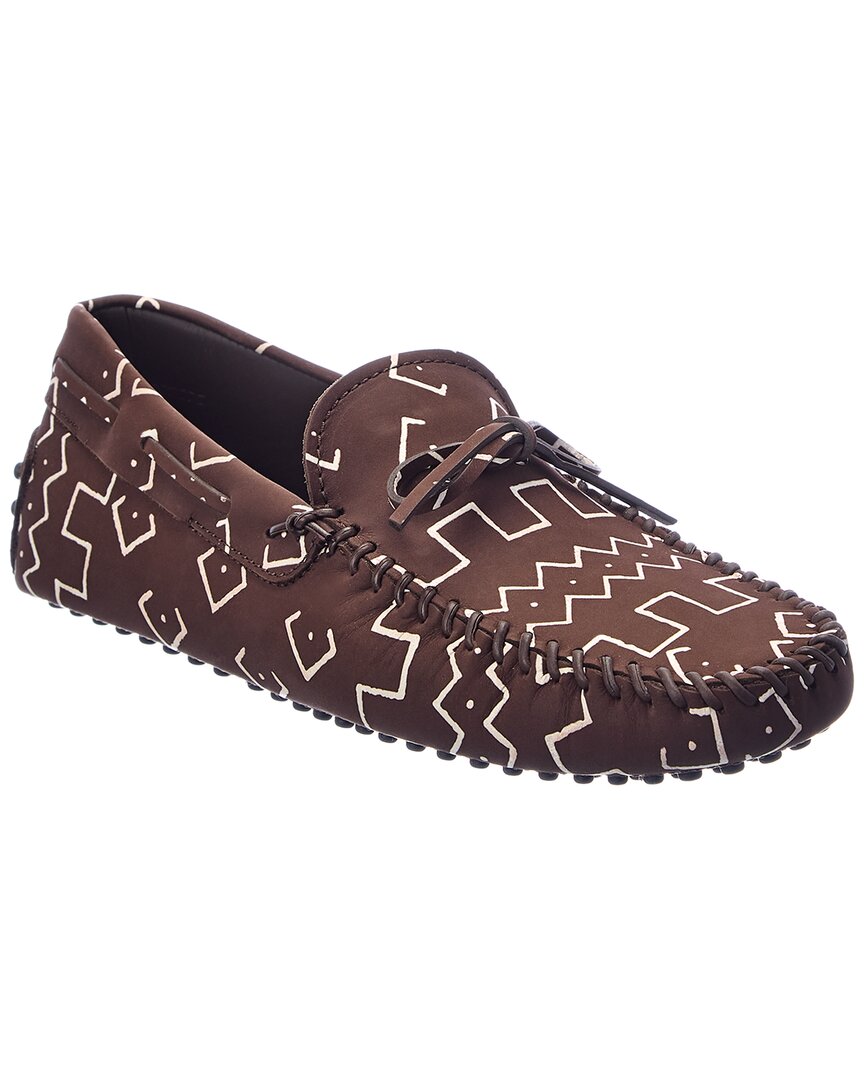 Shop Tod's New Gommini Leather Loafer In Brown
