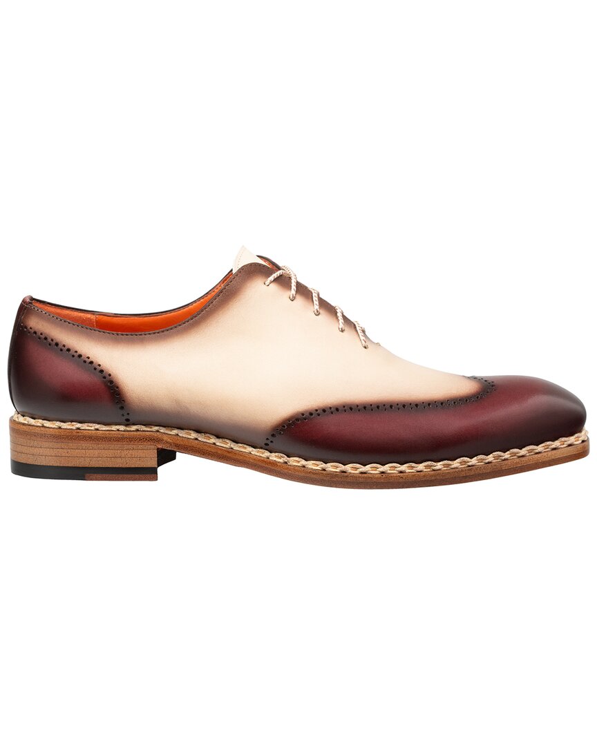 Mezlan Almagro Two-tone Leather Oxford In Brown