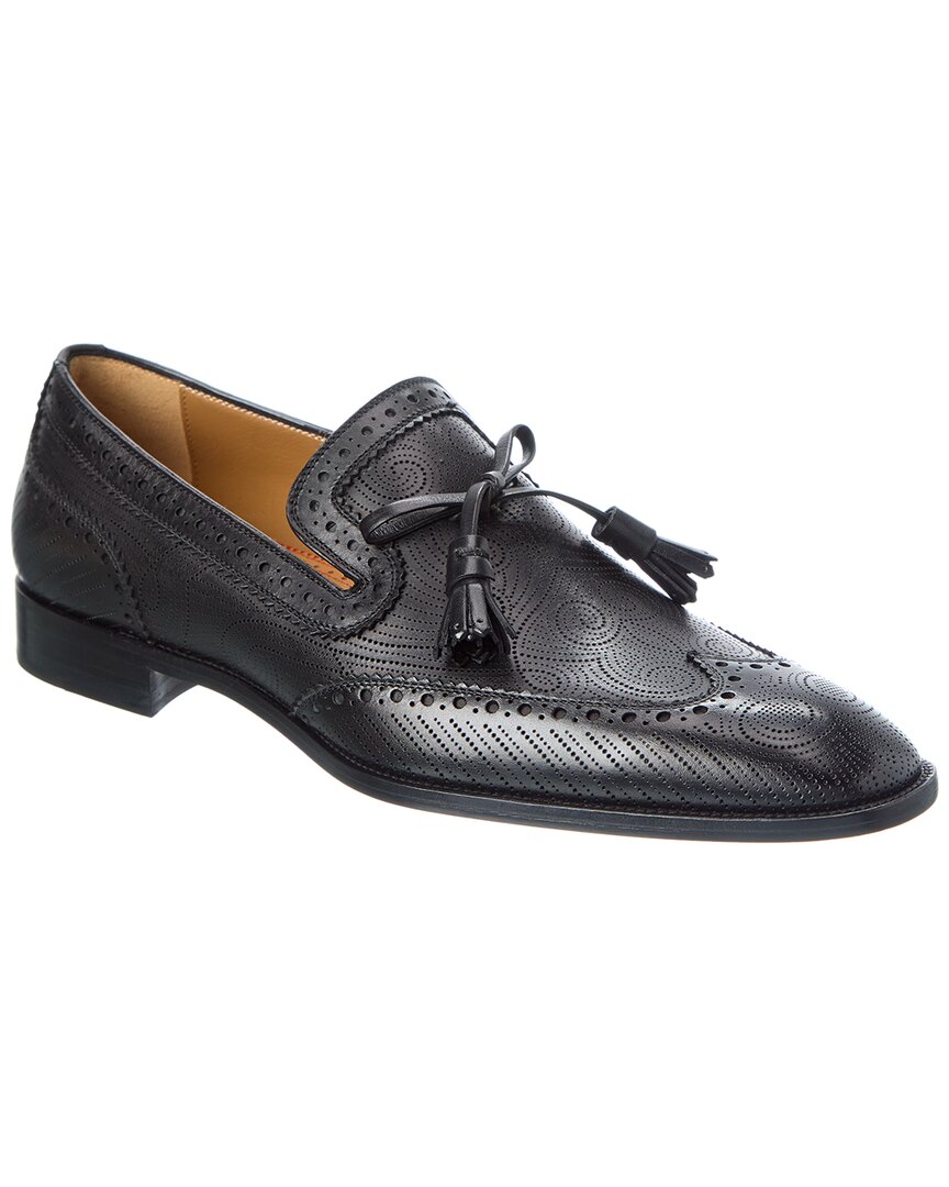 Christian Louboutin Grave Moc Leather Loafer In Black