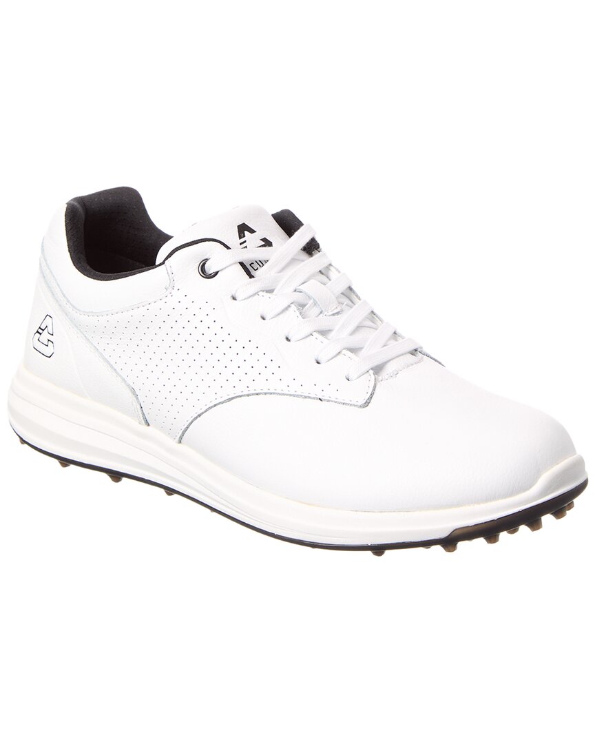 Travismathew The Moneymaker Leather Golf Shoe In White