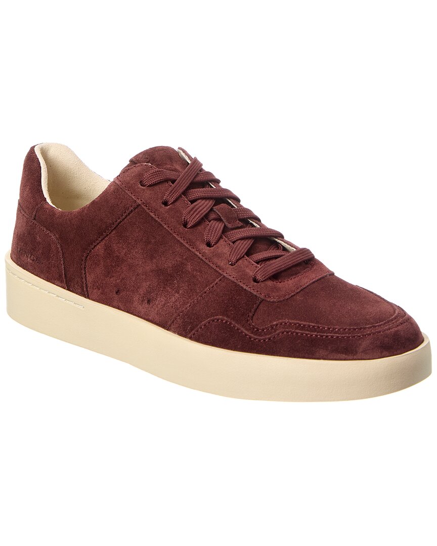 Vince Peyton Suede Sneaker In Burgundy