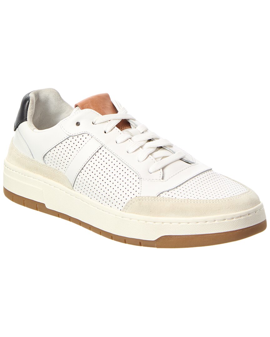 Vince Mason Leather Sneaker In White