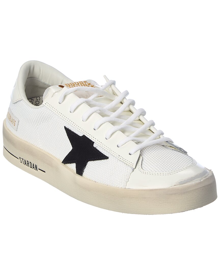 Golden Goose Multicolor Leather And Mesh Stardan Sneakers In White