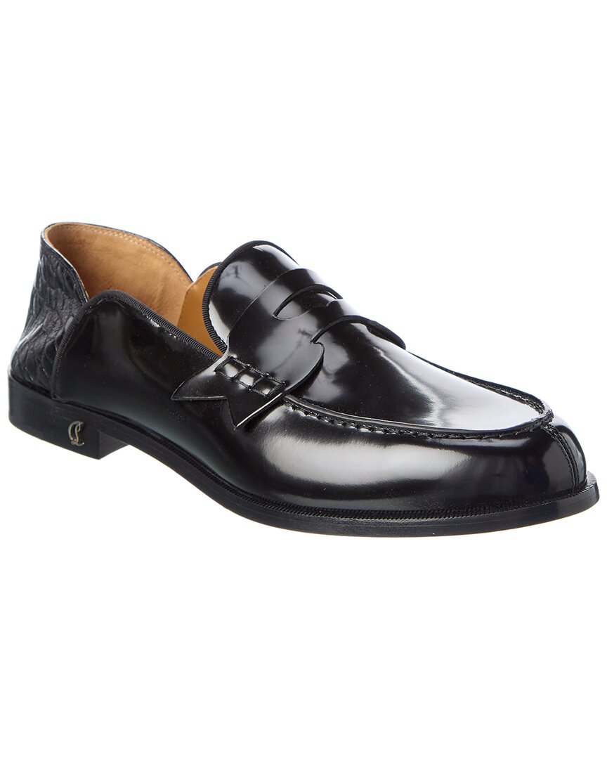 CHRISTIAN LOUBOUTIN PENNY NO BACK LEATHER LOAFER