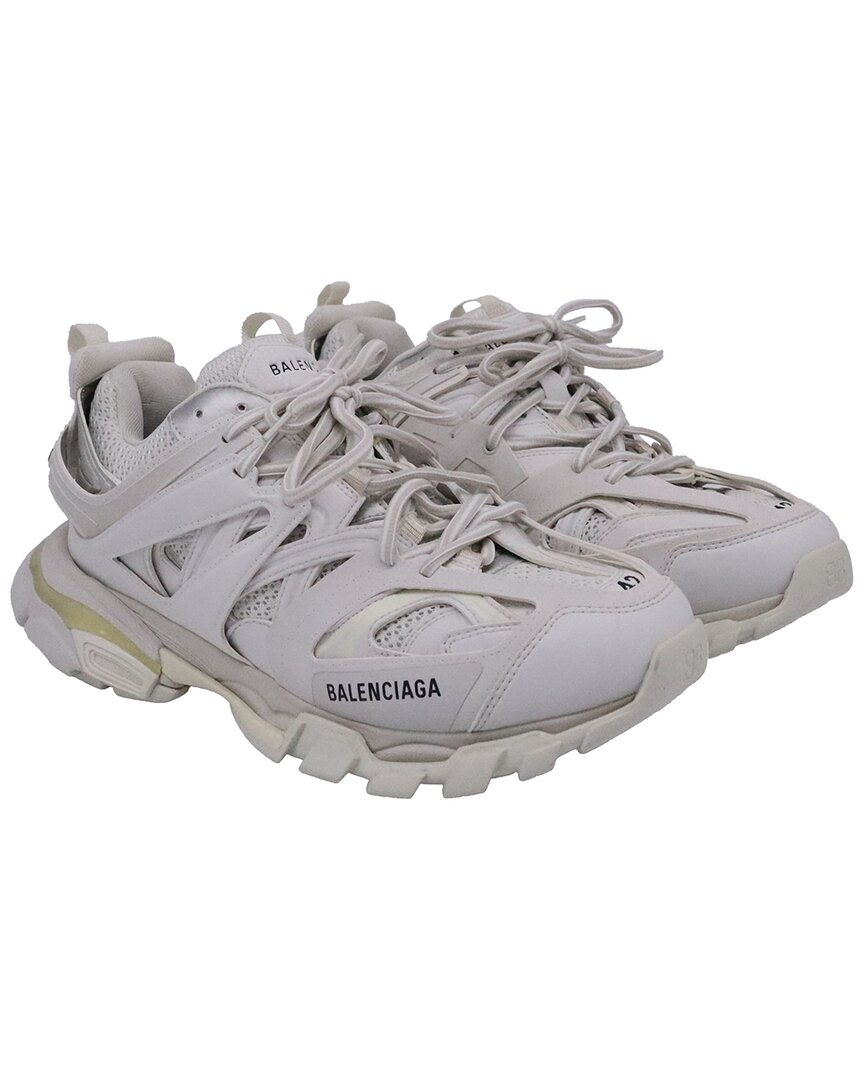 Balenciaga Men's Polyurethane Track Sneaker (authentic Pre-loved) In White