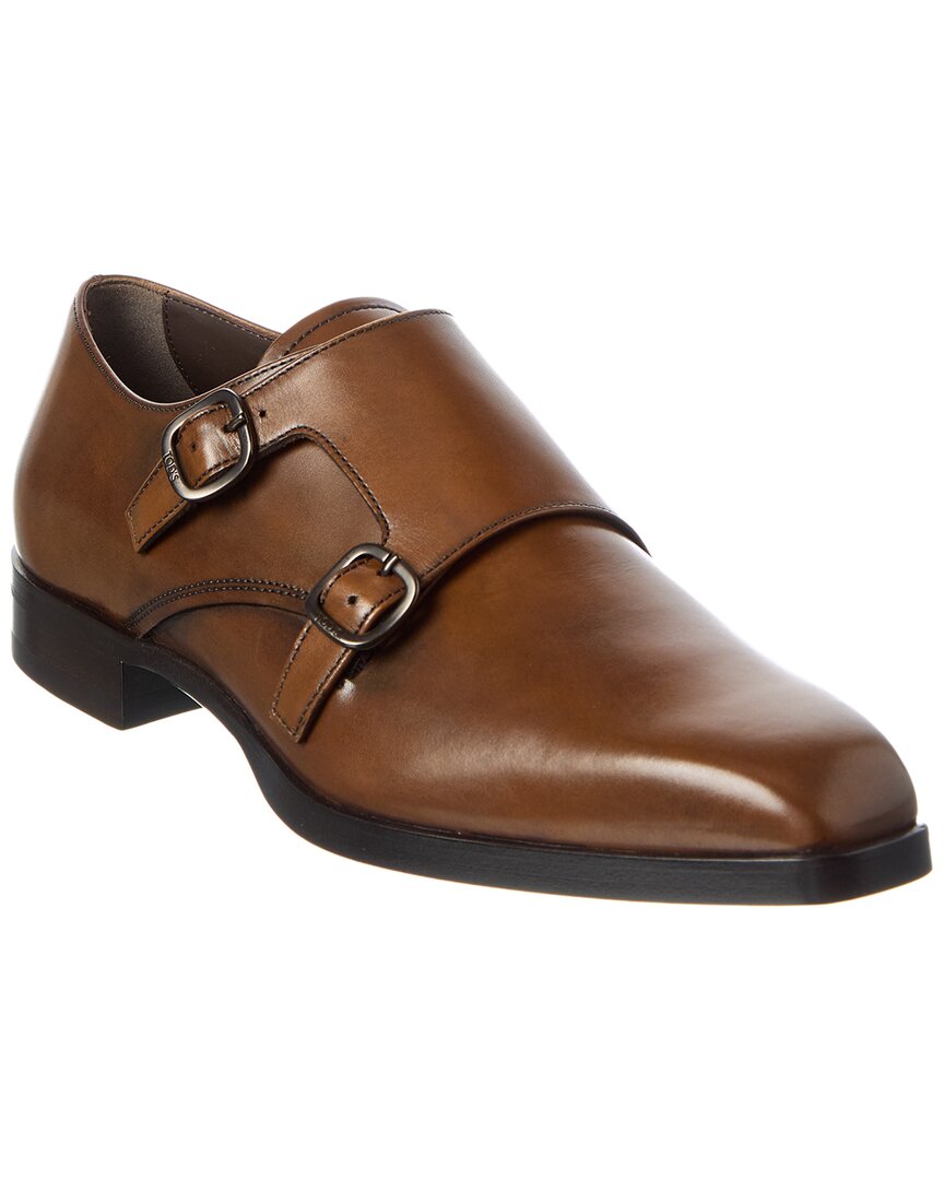 Tod's Monkstraps In Leather In Brown