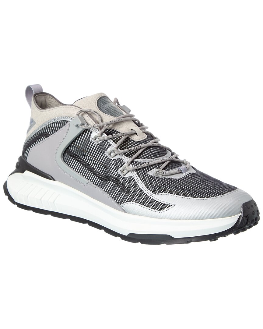 Tod's No_code J In Technical Fabric And Leather In Gray
