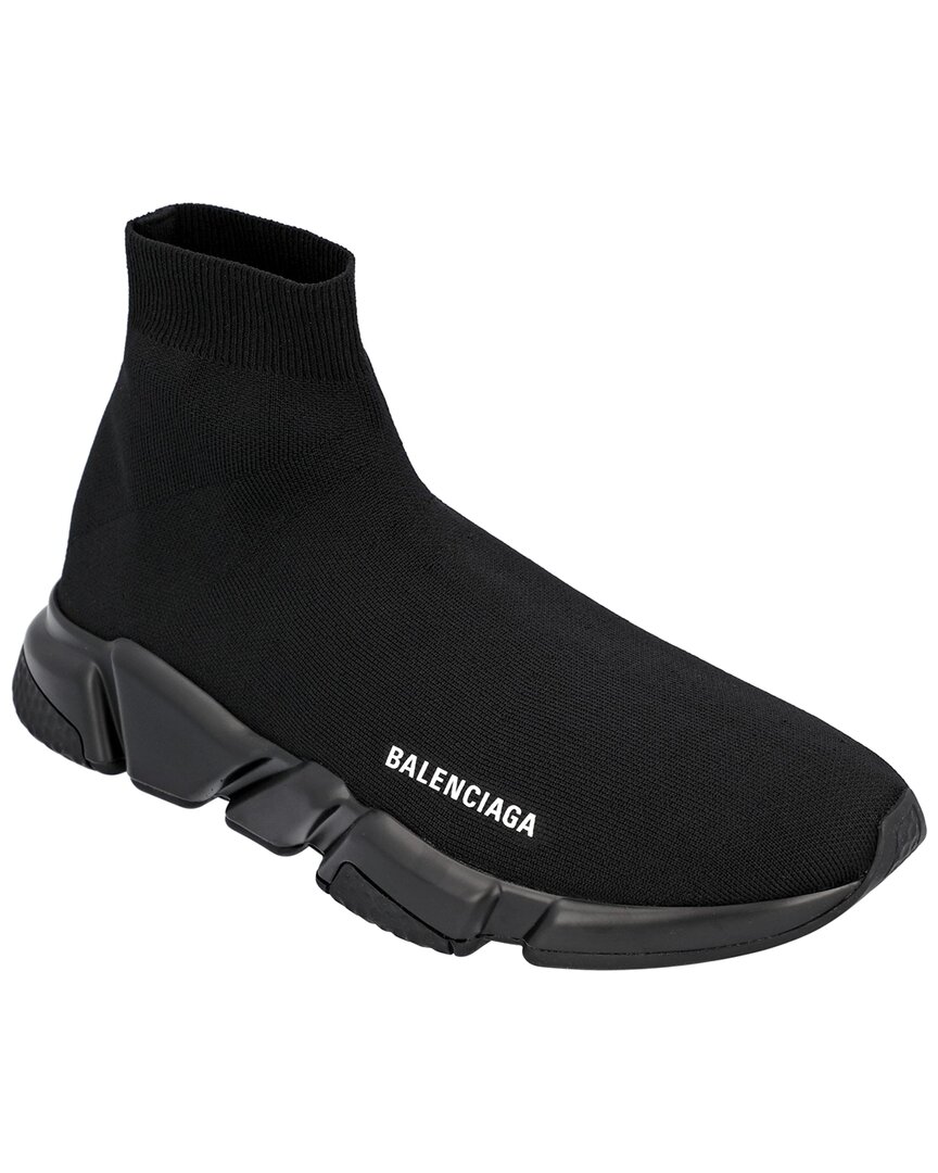 Balenciaga Men's Polyester Speed Sneaker (authentic Pre-loved) In Black