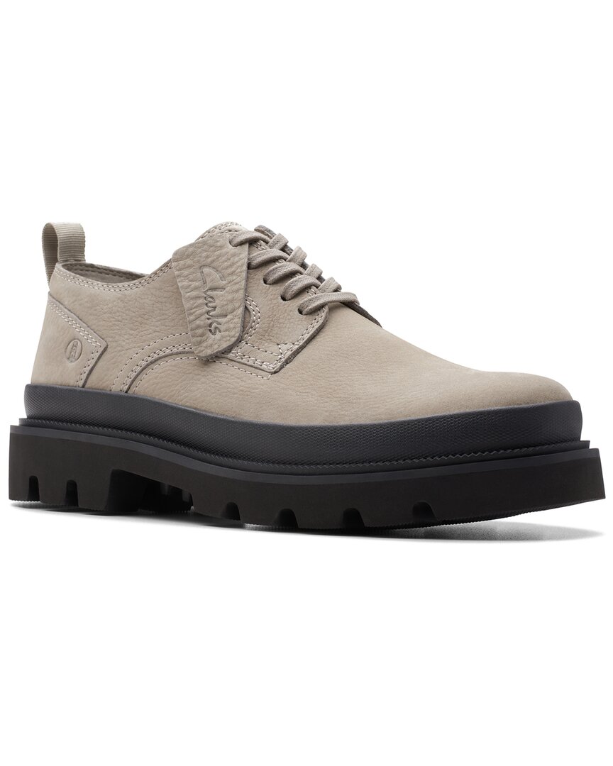 Clarks Badell Lace Leather Oxford In Gray