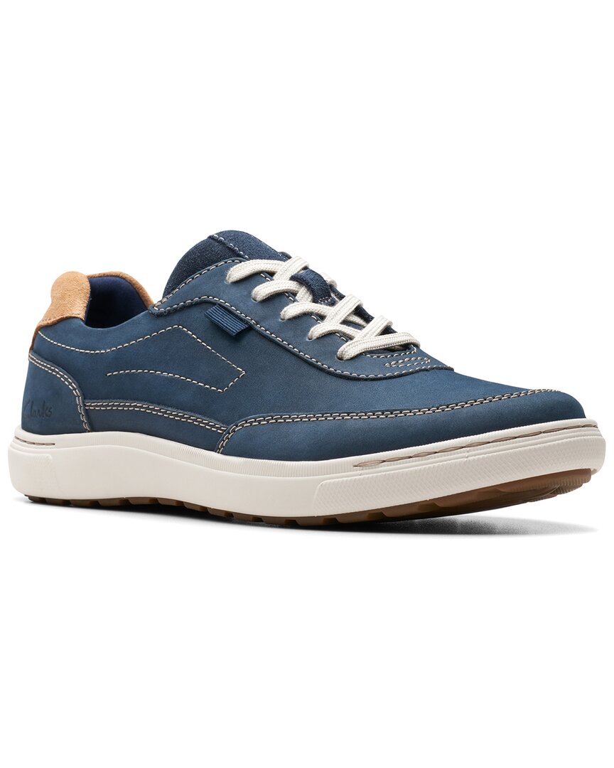 Clarks Mapstone Trail Leather Sneakers In Blue