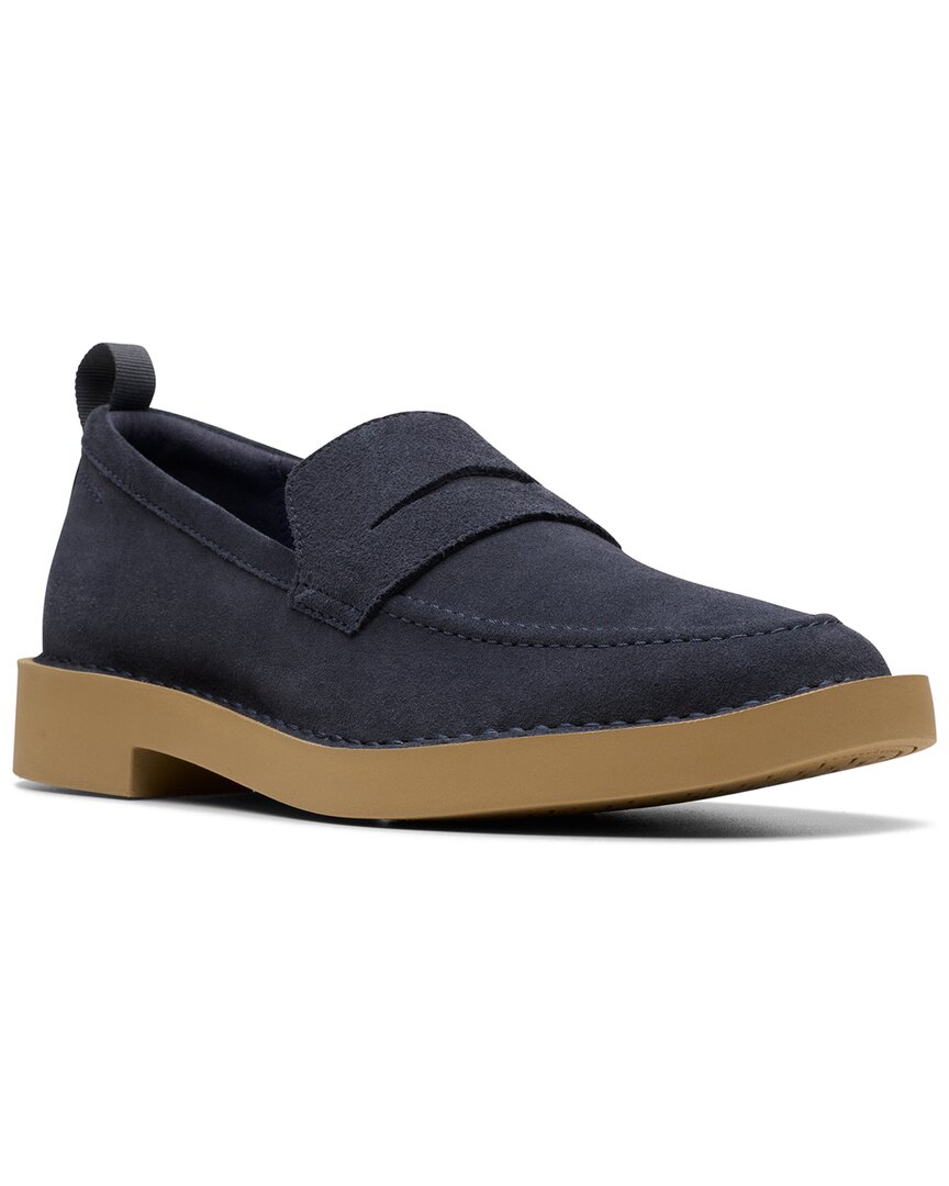Clarks Martock Lo Suede Loafer In Blue