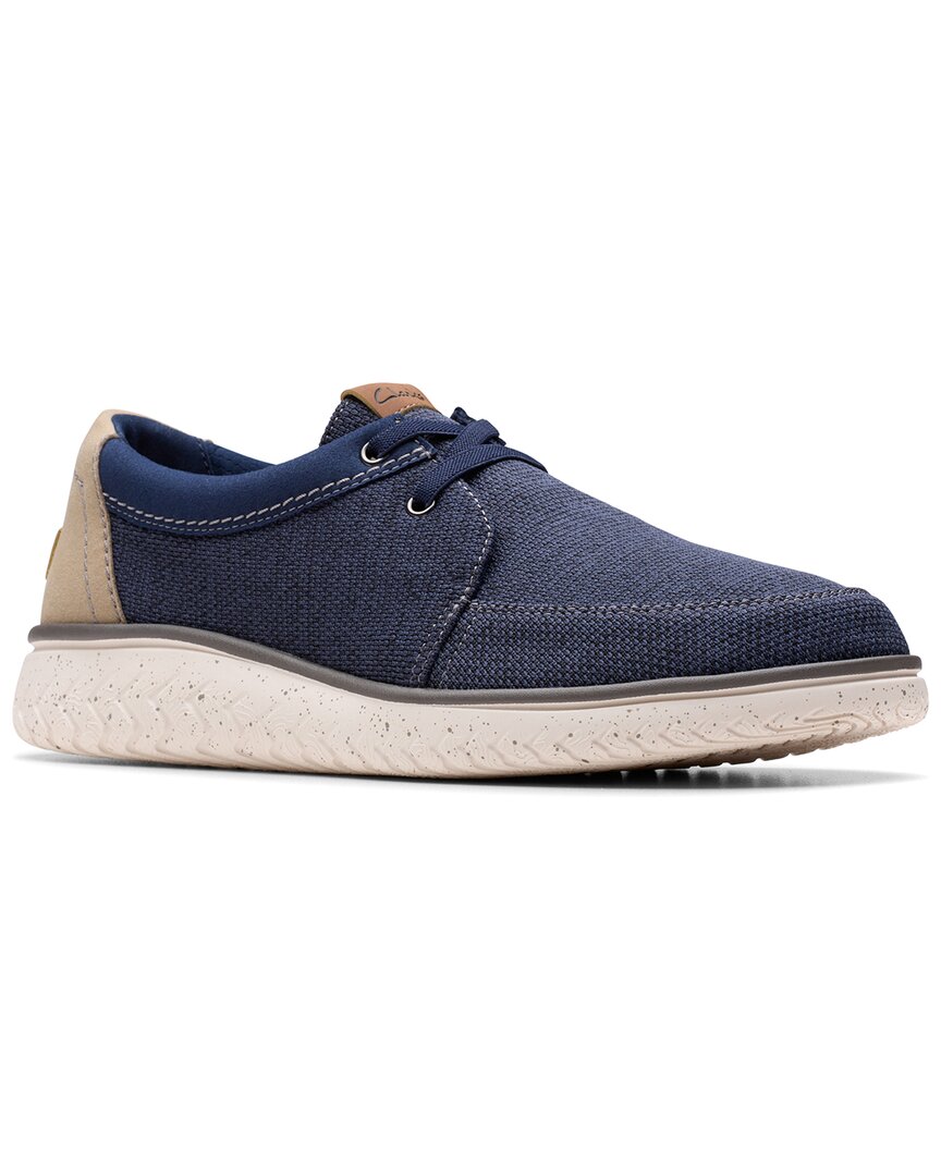 Clarks Relaxlite Lace Canvas Sneakers In Blue
