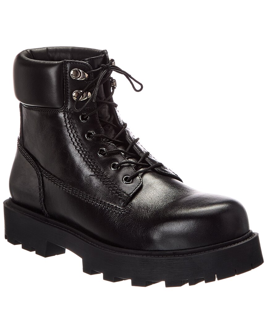 Givenchy Show Leather Boot In Black
