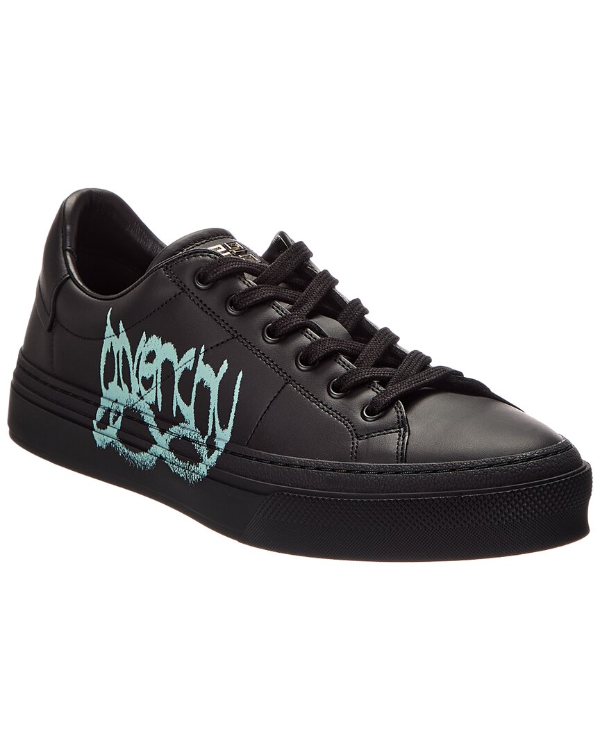 Givenchy Baskets City Sport Leather Sneaker In Black