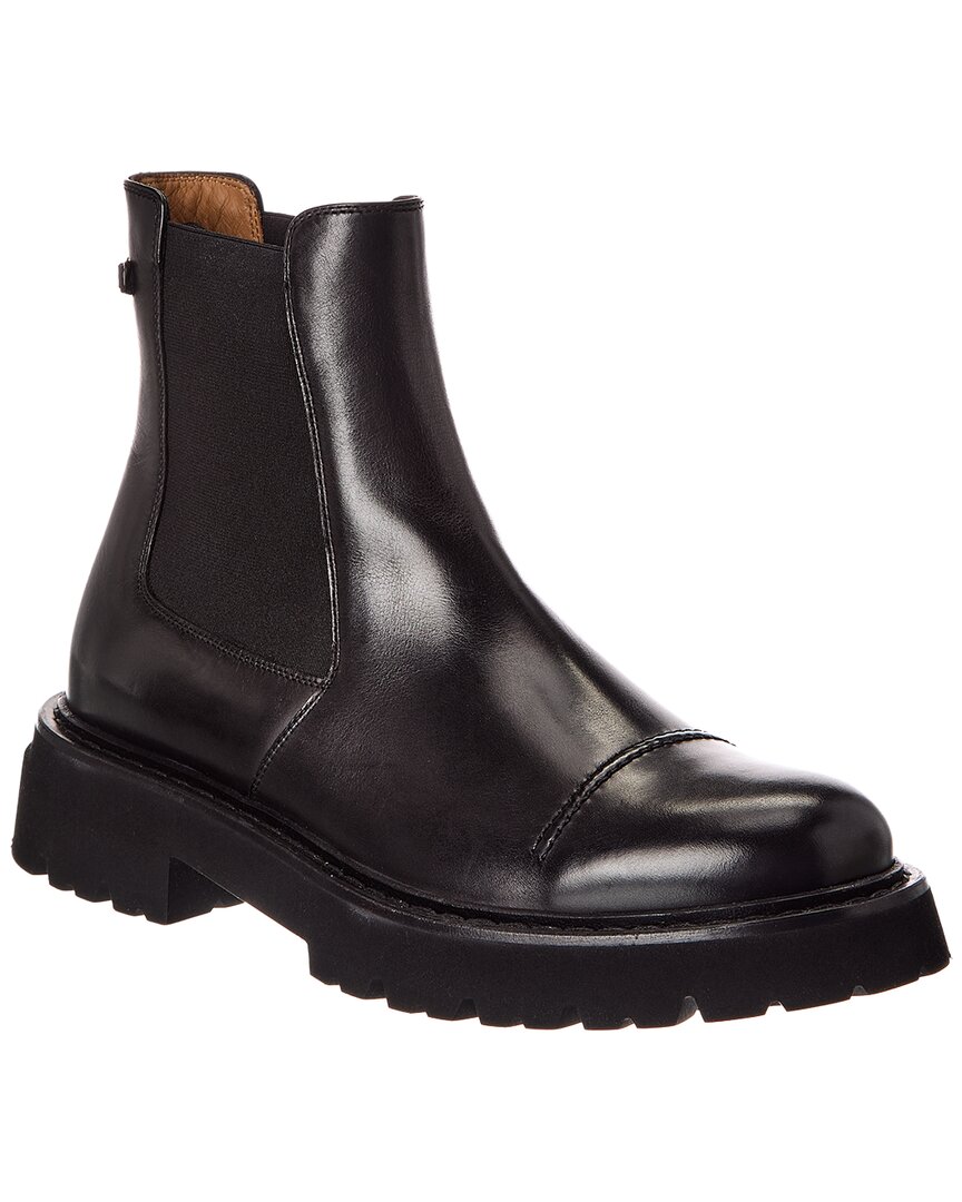 Ferragamo George 2 Leather Chelsea Boot In Black