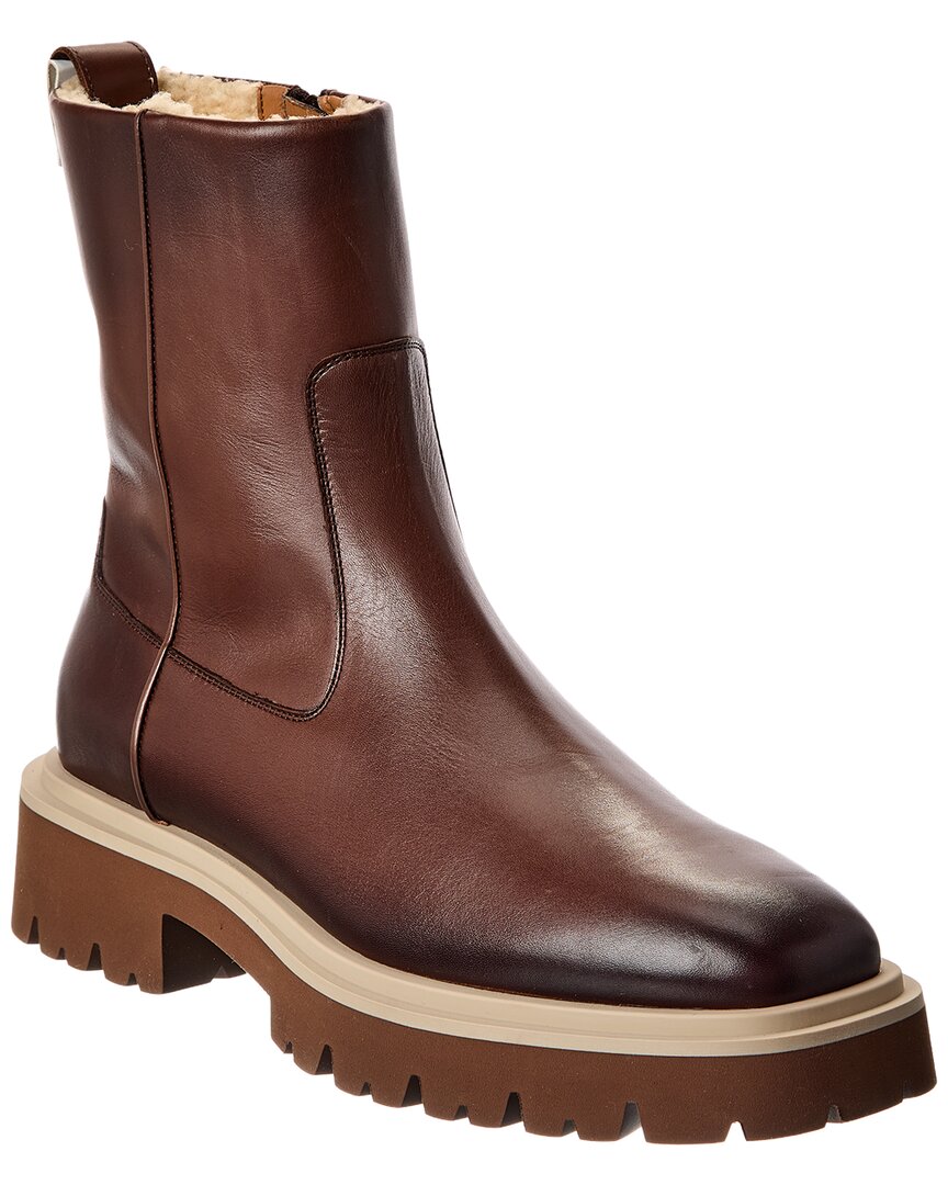 Ferragamo Fulvio 2 Leather Boot In Brown