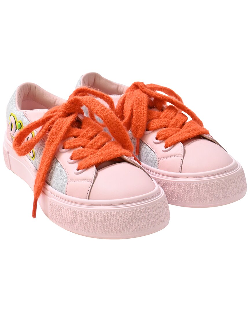 Dior Men's Leather X Kaws B33 Spin Sneaker (authentic Pre-loved) In Pink