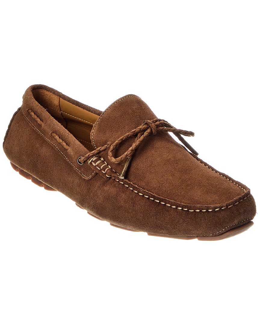 Donald Pliner Dutton02 Suede Driver In Brown