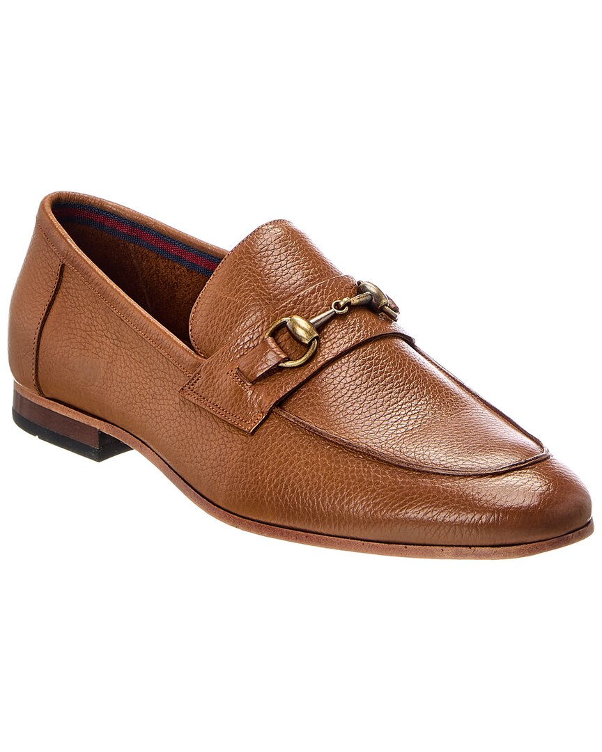 Donald Pliner Ted Leather Loafer In Brown