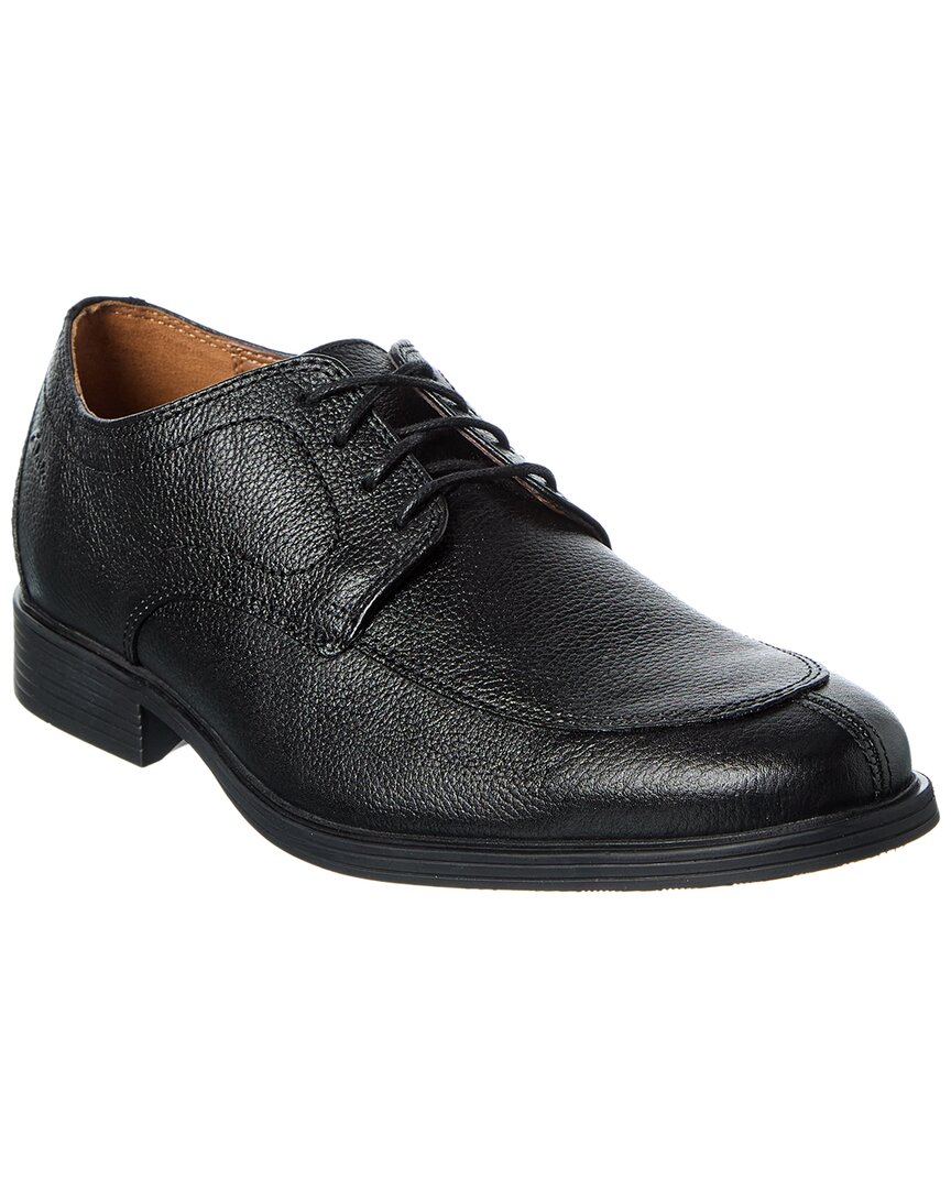 Clarks Whiddon Apron Leather Oxford In Black