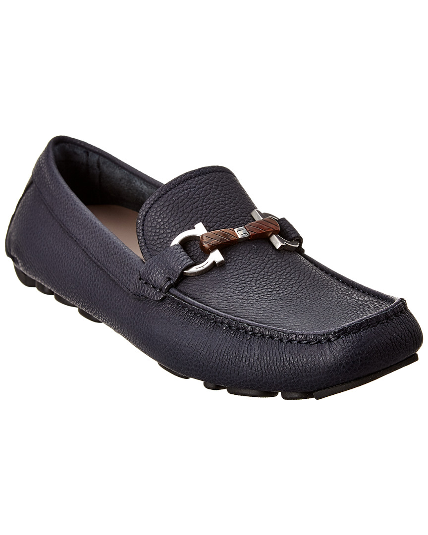 benford gancini bit leather loafers