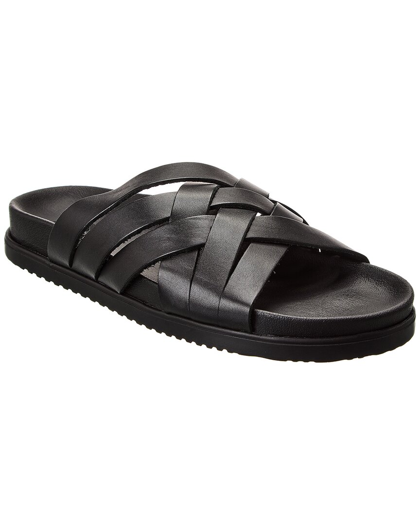 M By Bruno Magli Siracusa Leather Sandal In Black