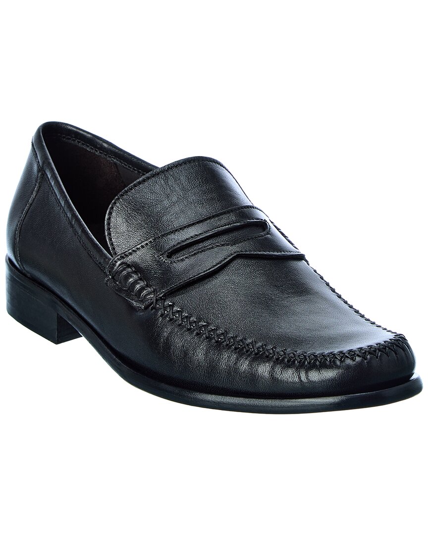 M By Bruno Magli Rho Leather Loafer In Black