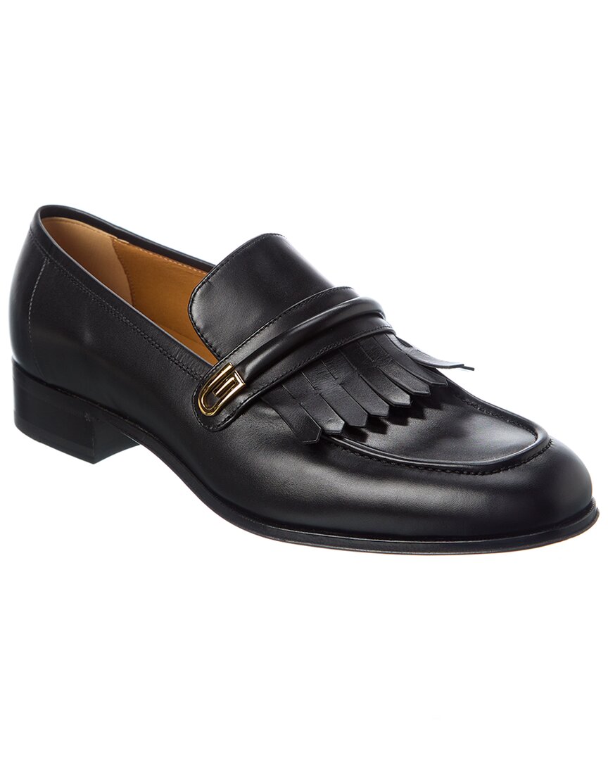 Gucci Leather Loafer In Black | ModeSens