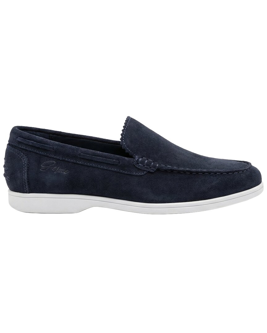 Gernie 20's Venitian Suede Sneaker In Blue