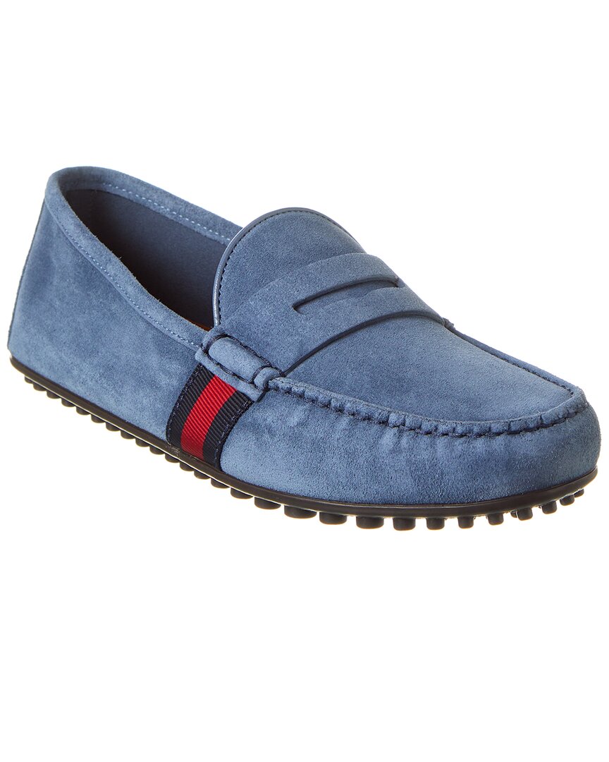 GUCCI GUCCI WEB SUEDE DRIVER