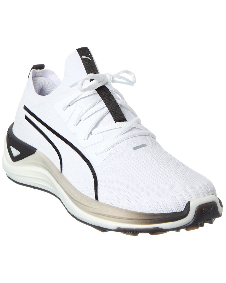 Puma Golf Electrocat Nitro Canvas Sneaker In White