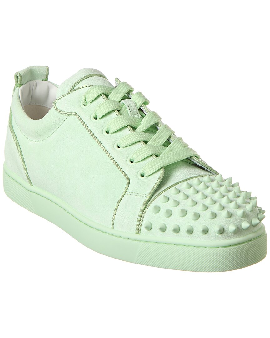 Christian Louboutin Lou Spike Green Sneakers New