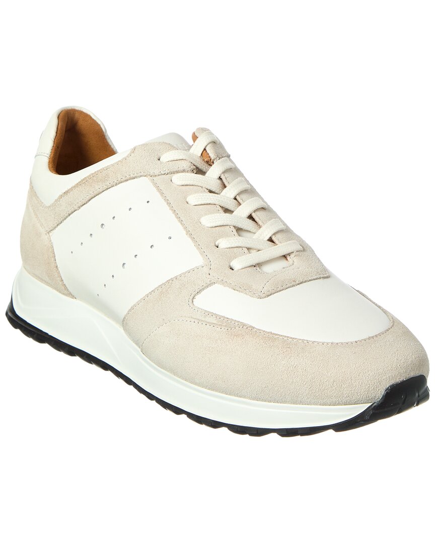 Allen Edmonds Everett Suede & Leather Sneaker In White