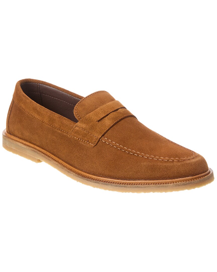 Shop M By Bruno Magli Carmelo Suede Loafer In Brown