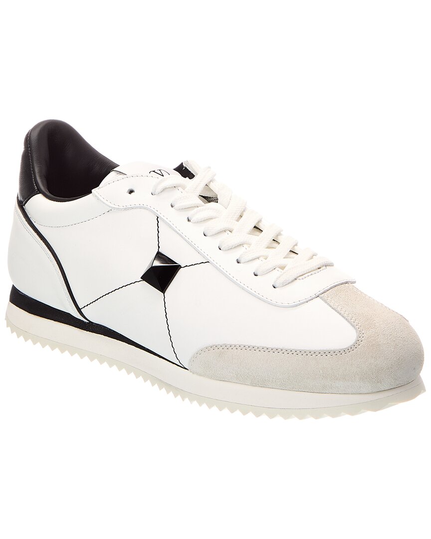 Valentino Garavani Valentino Leather Sneaker In White